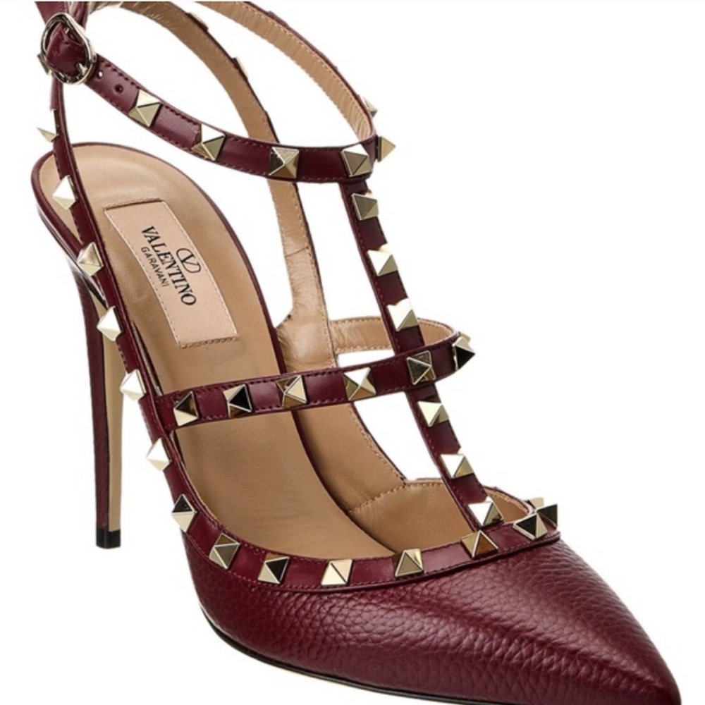 Valentino Heels Burgundy